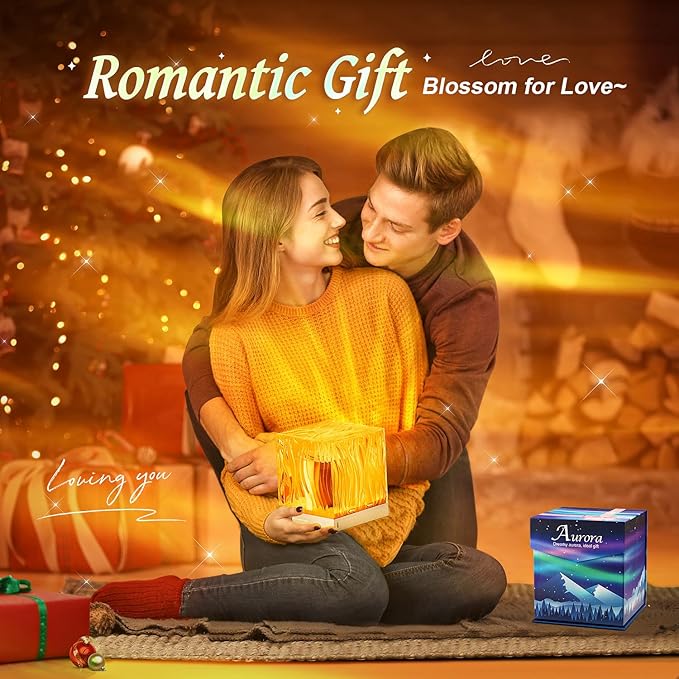 Valentines Day Gifts,White Noise Sound Machine+18 Colors+Bluetooth Music+Remote Control Northern Lights Projector Aurora Light Projector for Bedroom,Cool Things Birthday Gifts Relaxation Gifts for Her