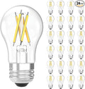 Sunco 24 Pack A15 Light Bulb LED, Edison Style Bulb, Dimmable Vintage Filament Lighting, 800 LM, 7W (60W Equivalent), 4000K Cool White, E26 Medium Base, Wet Rated UL