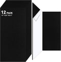12 Pack Large Acoustic Panels, 47 x 24 x 0.4 Inch Self-adhesive Sound Absorbing Panel for Studio Home Office(Black)