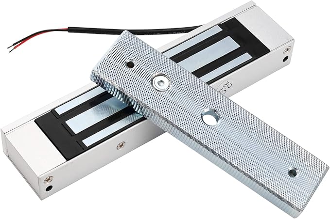 Electric Magnetic Lock 180KG 350LBS Holding Force Electromagnet Lock 12V Fail Safe NC Mode Single Door for Access Control System