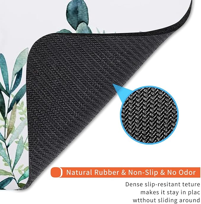 Armanza Square Mouse Pad Green Grass, Personalized Premium-Textured Custom Mouse Mat Design, Washable Mousepad Cloth, Non-Slip Rubber Base Computer Mouse Pads for Wireless Mouse