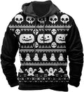 Halloween Hoodie Men Graphic Pumpkin Ghost Printed Sweatshirt Casual Trendy Long Sleeve Halloween Hooded Tops with Pockets