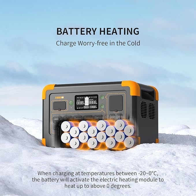 pecron Portable Power Station 1024Wh, 1800W LiFePO4 Battery Backup, 100W USB-C Output Solar Generator, Fast Charging for Home Use, Camping, RV, Emergencies