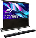 Elite Screens ezCinema Tab-Tension CLR 5, 103-inch Portable Floor-Rising UST Projector Screen, 16:9 ALR Ceiling Light Rejecting Tab-Tension Scissor-Backed Manual Pull-Up+Carry Bag, Black- FT103UH-CLR5