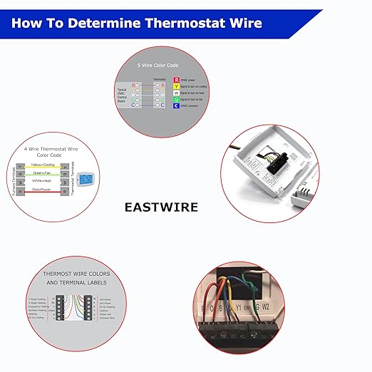 EASTWIRE 18/4 100ft Thermostat Wire, Solid Copper Wire, 18 Gauge Conductor, ETL Listed CL2 Power Limited Circuit Cable for Indoor/Outdoor Low Voltage Applications Use,Brown (18/4, 100ft)