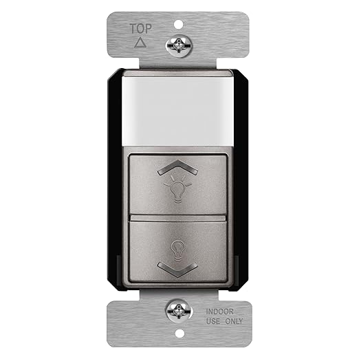 TOPGREENER Motion Sensor Light Switch Dimmer, Electronic Dimmer with PIR Motion Sensor, Occupancy & Vacancy Modes, 150W LED/CFL, Single-Pole, UL Listed, TDODS5-120-NK, Nickel…