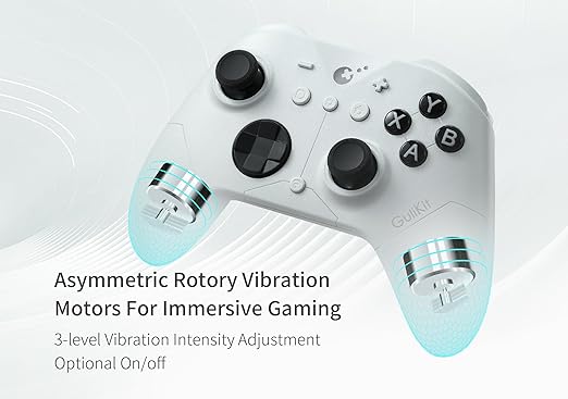 GuliKit ES PRO Fastest Wireless Controller – TMR Anti-Drift&Anti-Snapback Joysticks, Lowest Wireless Latency 3.25ms, Compatible with PC/Switch/Android/Switch 2 Wake-up,30h Battery, Gyro&Turbo for FPS