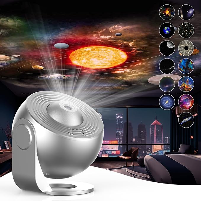 Planetarium Projector for Kids, Star Projector Galaxy Lights Gifts for Teen Boys Gifts for Teenage Girls, Light Projector for Bedroom Night Light - Silver
