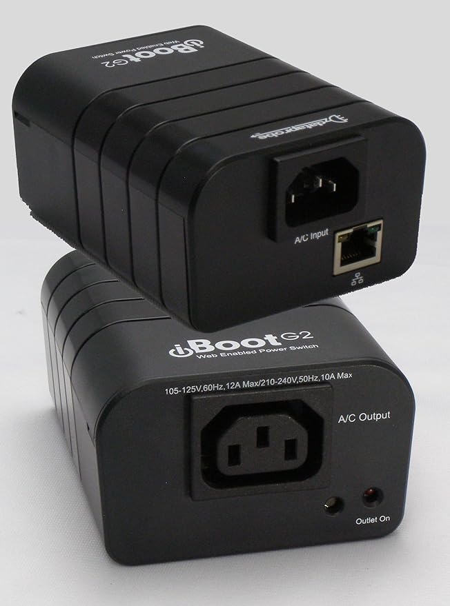 Dataprobe iBoot-G2 Basic Network Power Switch, 1 Outlet PDU, 110/220 VAC Operation, Remote Power Switch, Sophisticated Automation and Remote Rebooting, Smart Power Switch