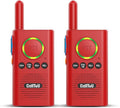 CallToU 2 Way Intercom for Elderly 3300FT Rechargeable 1000mAh Battery, VOX, Ideal for Caregivers & Emergencies Intercoms Wireless for Home/Outdoor Family Communication Red