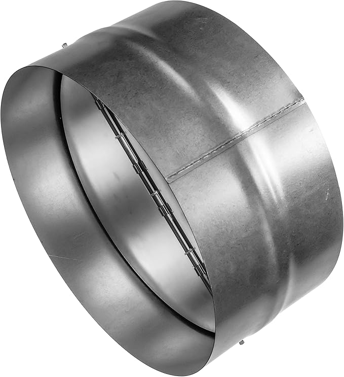 Draft Blocker 10'' Inch - Backdraft Damper - Draft Stopper - Backflow Preventer - Inline Fan Vent Deflector - One-Way Airflow Ducting - Dryer Duct Connector with Backdraught Flap