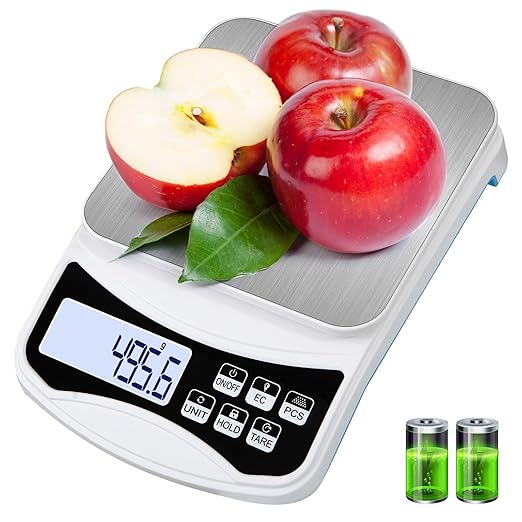 Digital Lab Scale 5000g x 0.1g LCD Display Analytical Balance Jewelry Scale Precision Electronic Scale Scientific Scale 0.1g Accuracy for Laboratory, Kitchen, and Food Measurement (5000g x 0.1g)