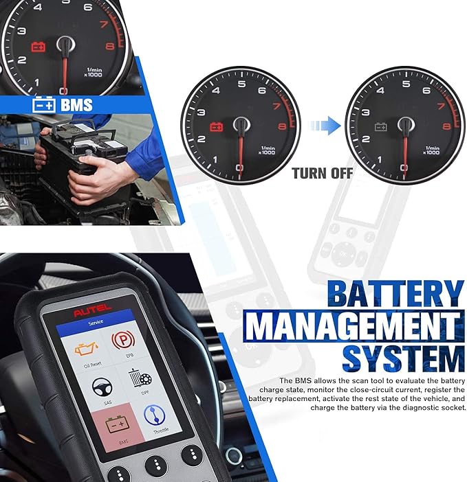 Autel MaxiDiag MD806 OBD2 Scanner, ABS SRS Engine Transmission 4 Systems Diagnostic Scan Tool, 7 Hot Service as MD808 Pro, Oil Reset D-P.F, EPB SAS BMS Throttle A/F, Up of MD805 MD802, Free Update
