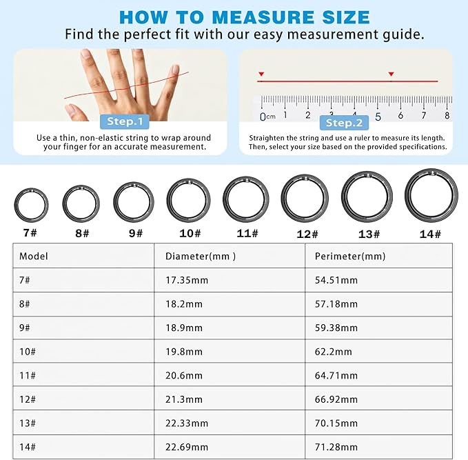 S SECRETTOP Activity Tracker Ring for Men Women, Smart Ring with Sleep Heart Rate, Health Tracker,IP68 Waterproof, Compatible with iOS and Android (Black 14)