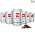 illy Decaf Whole Bean Coffee, Classico Decaffeinated Medium Roast, 100% Arabica, Premium Italian Coffee, Ideal for Espresso, Drip, Moka and French Press Brewing, 8.8oz, 6 Pack