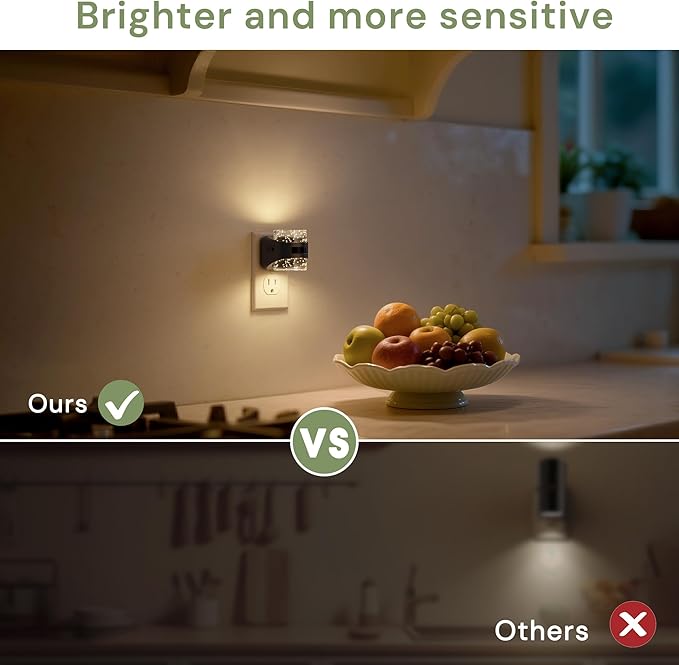 L LOHAS LED Motion Sensor Night Light, Bubble Night Lights Plug into Wall,2 Pack 5CCT Color Temperature Change Night-light,Dimmable Nightlights with Dusk to Dawn Sensor for Rooms Bathroom Hallway