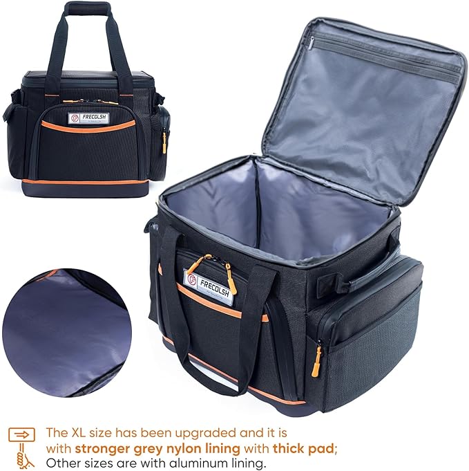 FRECOLSH Travel Carrying Case Compatible with Jackery Explorer 1500, Portable Power Station Storage Case with Water- proof Bottom and Pocket for Jackery Accessories Solar Generator, Storage Bag Only
