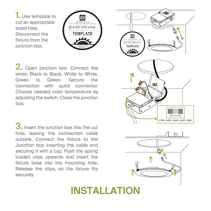 ASD 1 Pack LED Recessed Lighting 4 Inch 12W, 5 CCT 2700K-5000K CRI90+, IC Rated Ultra Thin Dimmable Ceiling Lights with J Box, Canless Wafer Downlight, Round Slim Panel Light, UL Listed, Bronze