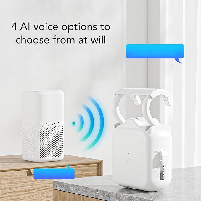 ZIZEV Solar Powered Smart Curtain Motor, APP Remote Control Automatic Curtain Opener Compatible with Roman Rod U Shape I Beam Tracks, with Voice Control for Home