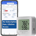 FALA IOT WiFi Temperature & Humidity Monitor, No Subscription 24/7 Remote Temp Sensor with Email, Text Alerts, Sound & Light Alarm, Idea for RV, Pet, Greenhouse, Farm, Freezer, Server Room,S22D