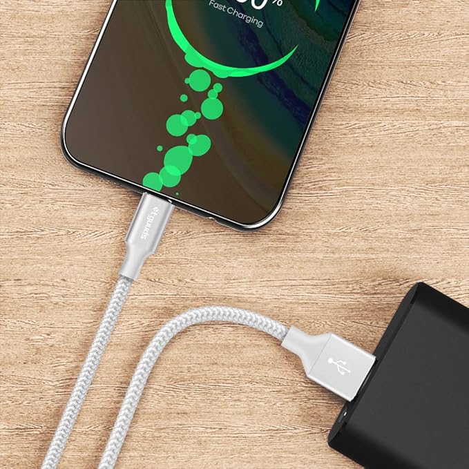 etguuds USB A to USB C Cable 4ft, 2-Pack, 3A Fast Charging Type C Charger Cord for iPhone 17 16 15 Pro Max 16e 17 Air, Samsung Galaxy S25 S24 S23 S22 S21 S20 A17 A16 A56 A55 Flip Fold, White