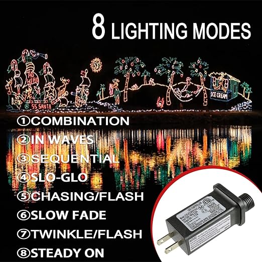 SIGANDG 30V 3.6W LED Transformer Replacement Class 2 Power LED Controller with 8 Modes Supply for Christmas String Light Inflatable Decorations IP44 Waterproof Low Voltage Transformer (2 Pcs)