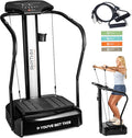 Lifepro Rhythm Vibration Plate Exercise Machine with Handles for Balance Support – Vibrating Plate for Lymphatic Drainage, Circulation & Recovery, Heart Rate Sensor, Phone Holder, 99 Speed Levels