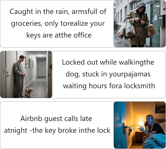 UMIK UMIKSMART Smart Door Lock, Keyless Entry Fingerprint Door Lock with Knob, Electronic Smart Door Knob with Digital Keypad, App Remote Control, WiFi Smart Deadbolt Lock for Front Door, Matte Black