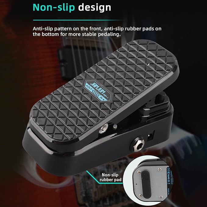 Btuty Guitar Wah Volume Pedal 2-in-1 Mini Wah & Volume Combo Pedal with RM Shielded Inductor & Active Volume Circuit for Electric Guitar Performance