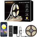 20ft COB LED Strip Lights, Bluetooth Smart App Tunable 3000K~6500K White Daylight to Warm White Light Strip with Remote Dimmable for Bedroom Kitchen Home Lighting