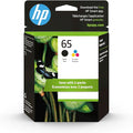 HP 65 Black/Tri-Color Ink Cartridges Printers (2-Pack) | Works with Printer Series: AMP 100, DeskJet 2600, 3700, Envy 5000 | Eligible for Instant Ink | T0A36AN, Pack of 24