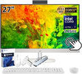 HP 27" All-in-One Touchscreen Desktop PC 2025 New, Intel Ultra 7 255U (Up to 5.2GHz), Intel AI Boost, 27 inch FHD Touchscreen Anti-Glare Display, 64 GB DDR5 5600MT/s, 1 TB Gen4 SSD, Windows 11 Pro