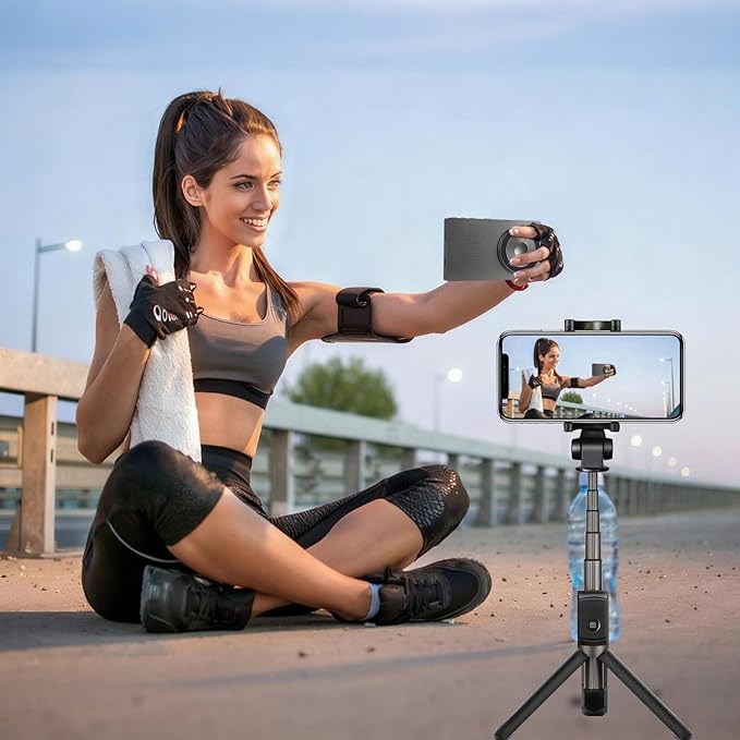 LANBOUY Selfie Screen Back Camera Monitor Phone Vlog Magnetic Selfie Screen Mirroring Vlogging Content Creator Kit for Live Stream Tiktok, Compatible with iPhone