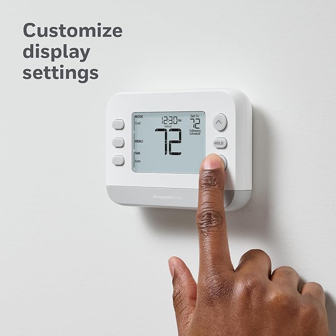 New! Honeywell Home Programmable Thermostat, Single-Stage, 1 Heat/1 Cool Compatibility, Flexible Schedule, X2P, White, RTH21B