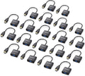 HDMI to VGA Adapter 20 Pack, Gold-Plated HDMI to VGA Converter (Male to Female), Compatible for Computer, Laptop, PC, Monitor, Projector, HDTV, Chromebook, Raspberry Pi, Roku, Xbox and More