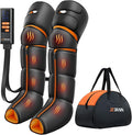 JZBRAIN Leg Massager with Heat and Compression : Foot and Calf Massager for Circulation and Pain Relief, Sequential Compression Boots with 6 Modes, 9 Intensity, 3 Heat - Gifts for Mom, Dad, Him, Her