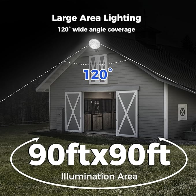 AIKVSXER LED Barn Lights 160W 24000LM Yard Area Light Dusk to Dawn Outdoor Lighting 6500K Security Flood Light IP66 Waterproof for Garden Garages Street Warehouse Farmhouse 8 Pack