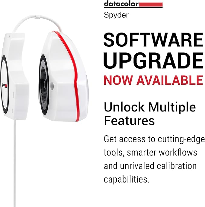 datacolor Spyder - Monitor Calibrator for Graphic Designers, Photographers, and Content Creators, Shows You True Colors, Works on OLED Monitors & LED Screens, Easy-to-Use Color Calibration Tool