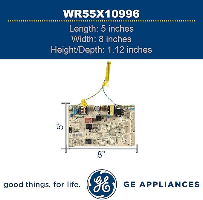 GE WR55X10996 Genuine OEM Main Control Board Assembly for GE Refrigerators