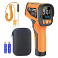 TEMIRUP Infrared Thermometer High Temperature Gun -40℉ to 1922℉, 30:1 Pyrometer Digital IR Laser Thermometer Temp Gun with Probe for Cooking, Pizza Oven, Engine, Kilns, Forges, Industry & Home Repair