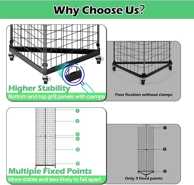 ztysn Grid Wall Panels Display Stand - 22"*66" Triangular Display Racks for Vendor Events with 30 Hooks, Art Display Panels Heavy Duty Floor Standing Movable Retail Display Stand