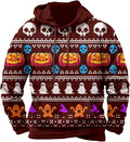 Halloween Hoodie Men Graphic Pumpkin Ghost Printed Sweatshirt Casual Trendy Long Sleeve Halloween Hooded Tops with Pockets