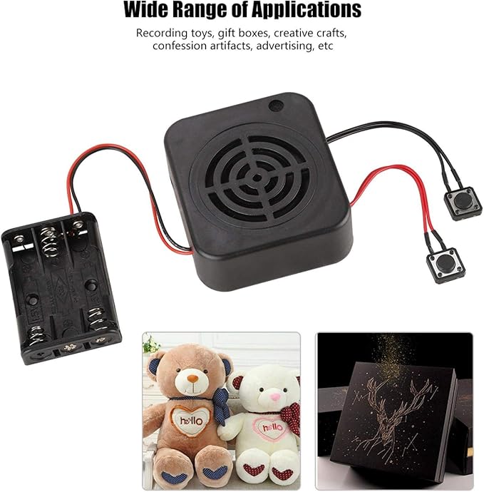 Voice Recording Greeting Module,Voice Recording Playback Module Sound Recording Chip DIY Card, Recording Box Sound Chip Module DIY Music Audio Cards for Kids Gift Toy(4mins)