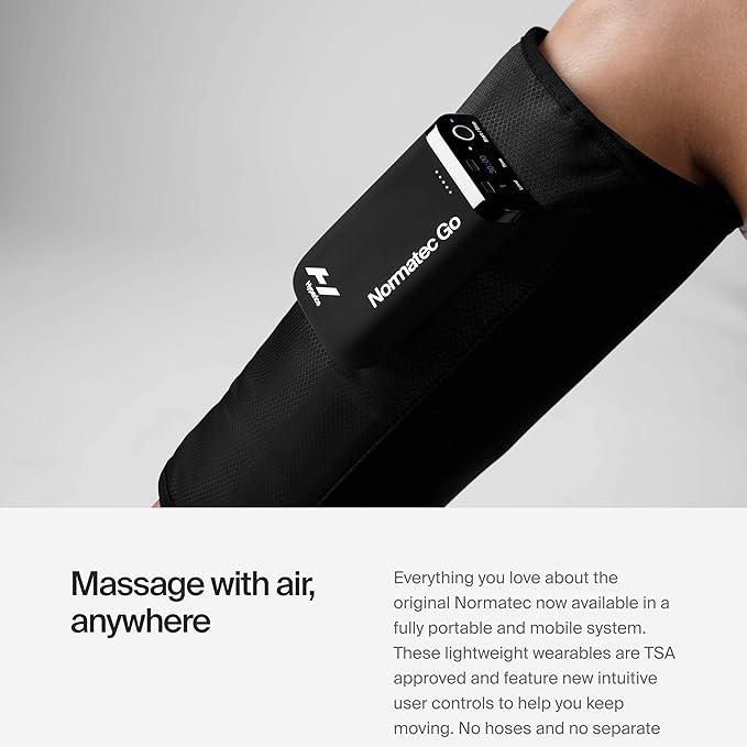 Hyperice Normatec Go Calf - Recovery System with Patented Dynamic Compression Massage Technology - Targeted Relief for Pain and Inflammation - FSA-HSA