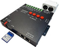 CANRIA K8MINI ARTNET+DMX Console LED Pixel Controller, for SPI-TTL LED Light, Online Offline, Addressable Programmable, 2G SD Card With 96 Program Modes and Offline Software.