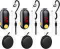 Mini Walkie Talkies Rechargeable for Adult with Earpieces, 3 Pack Two Way Radio Small Walkie Takies for Outdoor Team Work Event Resturant, Super Mini Walkie Talkies Baseball Communication Device