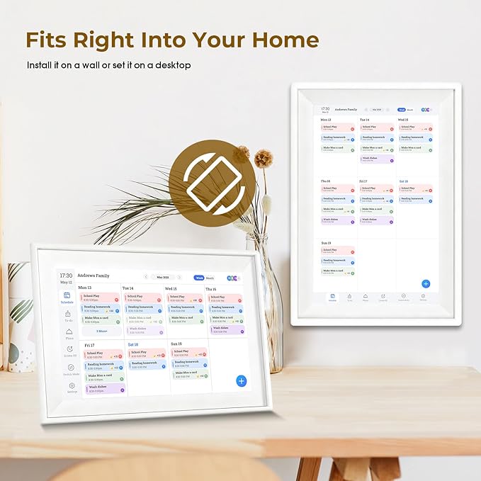 Calendar, 10.1" WiFi Smart Wall Calendar & Chore Chart,