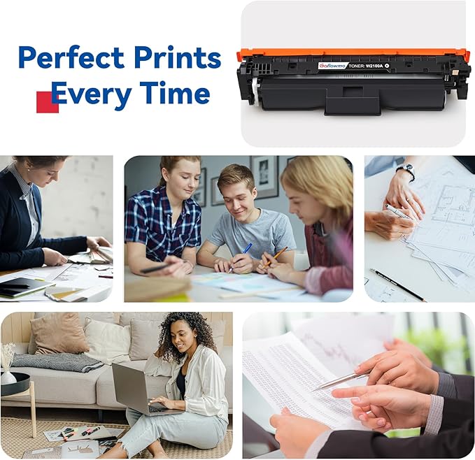 210A W2100A Black NO-CHIP Version Compatible Toner Cartridges Work for HP Color Pro 4201 4201dw 4201dn MFP 4301 MFP 4301dw MFP 4301fdn MFP 4301fdw Printer Black 1-Pack