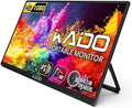 Kado Portable Monitor 15.6-inch FHD 1080p, 45W Reverse Charging Ultra-Slim Laptop Monitor 1920x1080 with Built-in Speakers, IPS Display 180° Kickstand for PC, Mac, Phone, Xbox, PS5, USB-C & Mini HDMI