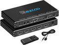 HDMI Switch 8K 4x1 120Hz 48Gbp, HDCP 2.3,ARC,VRR,CEC,HDMI Switcher 4 in 1 Out,4 Port HDMI Selector,IR Remote,3D,HDR 10,D-o-l-b-y Atmos,for QLED TV,PS5,Xbox,Fire Stick,Roku,Blu Ray,Projector